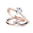 LAB GROWN DIAMOND ENGAGEMENT SET IN ROSE GOLD - ENGAGEMENT AND BRIDAL RING SETS - ENGAGEMENT RINGS