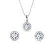 WHITE GOLD DIAMOND EARRING AND NECKLACE SET - DIAMOND SETS - FINE JEWELRY