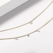 THREE DIAMOND YELLOW GOLD BRACELET - DIAMOND BRACELETS - BRACELETS