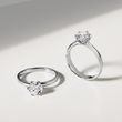 BAGUE DE FIANÇAILLES EN OR BLANC DIAMANT 1 CARAT - TAILLE BRILLANT - BAGUES DE FIANÇAILLES
