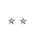 STAR-SHAPED DIAMOND EARRINGS IN ROSE GOLD - CHILDREN'S EARRINGS - EARRINGS