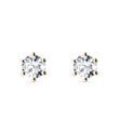 PUCES DE DIAMANT EN OR D'UN DIAMÈTRE DE 4,3 MM - PUCES D'OREILLES EN DIAMANT - BOUCLES D'OREILLES