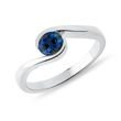 SAPPHIRE ENGAGEMENT RING IN WHITE GOLD - SAPPHIRE ENGAGEMENT RINGS - ENGAGEMENT RINGS