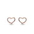 ROSE GOLD HEART STUD EARRINGS - ROSE GOLD EARRINGS - EARRINGS