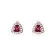 EARRINGS WITH RUBELITES AND BRILLIANTS IN ROSE GOLD - TOURMALINE EARRINGS{% if category.pathNames[0] != product.category.name %} - {% endif %}