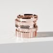 14K ROSE GOLD TEXTURED MEN'S RING - RINGS FOR HIM - WEDDING RINGS