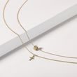 ZLATÝ PŘÍVĚSEK S KULIČKOVÝM ZDOBENÍM ZE 14K ZLATA - PŘÍVĚSKY - NÁHRDELNÍKY