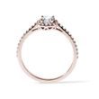 HALO ENGAGEMENT RING IN ROSE GOLD - DIAMOND ENGAGEMENT RINGS - ENGAGEMENT RINGS