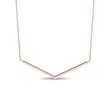 COLLIER AVEC PENDENTIF MINIMALISTE EN OR ROSE - COLLIERS EN OR ROSE - COLLIERS