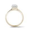 BAGUE EN OR ET DIAMANT TAILLE RADIANT - BAGUES AVEC DIAMANTS DE SYNTHÈSE - BAGUES DE FIANÇAILLES
