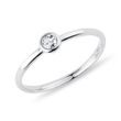 RING BEZEL MIT DIAMANT AUS WEISSGOLD - RINGE DIAMANT - RINGE