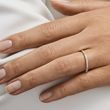 MINIMALIST WEDDING RING WITH DIAMONDS - WOMEN'S WEDDING RINGS - WEDDING RINGS