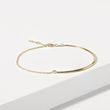 BRACELET IN YELLOW GOLD WITH A DIAMOND - DIAMOND BRACELETS - BRACELETS