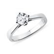 Engagement Ring with 0.5 ct Diamond in White Gold
