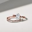 RADIANT CUT LAB GROWN DIAMOND RING IN ROSE GOLD - RINGS WITH LAB-GROWN DIAMONDS - ENGAGEMENT RINGS