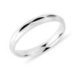 ORIGINÁLNA DÁMSKA SVADOBNÁ OBRÚČKA Z BIELEHO 14K ZLATA - PRSTENE BIELE ZLATO - PRSTENE