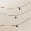 DANCING BLACK DIAMOND NECKLACE IN ROSE GOLD - DIAMOND NECKLACES - NECKLACES