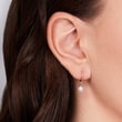 EARRINGS IN ROSE GOLD WITH FRESHWATER PEARLS - PEARL EARRINGS - 