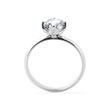 BAGUE EN OR BLANC AVEC DIAMANT DE SYNTHÈSE 1 CARAT - BAGUES AVEC DIAMANTS DE SYNTHÈSE - BAGUES DE FIANÇAILLES