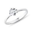 HALF CARAT DIAMOND RING IN WHITE GOLD - BRILLIANT CUT DIAMOND ENGAGEMENT RINGS - ENGAGEMENT RINGS