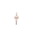 ROSE GOLD "LOVE" KEY PENDANT - PENDANTS - NECKLACES