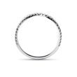 BAGUE DOUBLE ANNEAU EN OR BLANC SERTIE DE DIAMANTS - BAGUES EN DIAMANT - BAGUES
