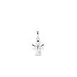 CHILDREN'S WHITE GOLD ANGEL PENDANT WITH A DIAMOND - PENDANTS - NECKLACES