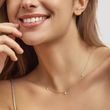MARQUISE DIAMOND GOLD EARRING AND NECKLACE SET - DIAMOND SETS - FINE JEWELRY