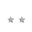 STAR-SHAPED DIAMOND EARRINGS IN WHITE GOLD - CHILDREN'S EARRINGS - EARRINGS