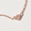 KINDERARMBAND MIT HERZ IN ROSÉGOLD - KINDER ARMBÄNDER - ARMBÄNDER