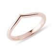 BAGUE CHEVRON EN OR ROSE - ALLIANCES DE MARIAGE FEMMES - ALLIANCES DE MARIAGE