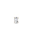 OVAL DIAMOND SINGLE GOLD EARRING - SINGLE EARRINGS - EARRINGS