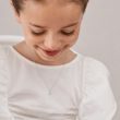 BLUMENFÖRMIGER KINDERANHÄNGER AUS WEISSGOLD - KINDER ANHÄNGER - KETTEN
