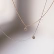 DANCING CHAMPAGNE DIAMOND NECKLACE IN ROSE GOLD - DIAMOND NECKLACES - 