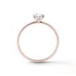 ENGAGEMENT RING IN ROSE GOLD WITH BRILLIANT - BRILLIANT CUT DIAMOND ENGAGEMENT RINGS - ENGAGEMENT RINGS