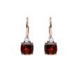 GARNET AND DIAMOND EARRINGS MADE OF ROSE GOLD - GARNET EARRINGS{% if category.pathNames[0] != product.category.name %} - {% endif %}