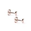 HEART SHAPED EARRINGS IN ROSE GOLD - ROSE GOLD EARRINGS - EARRINGS