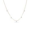 COLLIER MIT IM LABOR GEZÜCHTETEN DIAMANTEN IN GELBGOLD - KETTEN MIT DIAMANTEN - KETTEN