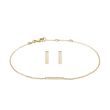 SET AUS ARMBAND UND OHRRINGEN AUS 14 KT GELBGOLD - SCHMUCK-SETS - SCHMUCK
