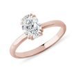 RING MIT OVALEM LABORDIAMANTEN IN ROSÉGOLD - RINGE MIT LAB GROWN DIAMANTEN - VERLOBUNGSRINGE