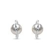 PUCES D’OREILLES EN OR BLANC ET PERLE D’AKOYA - BOUCLES D'OREILLES EN PERLES - PERLES