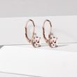OHRRINGE AUS ROSÉGOLD MIT MORGANITEN UND DIAMANTEN - OHRRINGE MIT MORGANIT - OHRRINGE