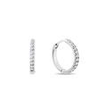 BOUCLES D'OREILLES CLASSIQUES EN OR BLANC ET DIAMANTS - BOUCLES D'OREILLES EN DIAMANT - BOUCLES D'OREILLES