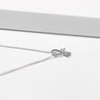 AQUAMARINE RIBBON NECKLACE IN WHITE GOLD - AQUAMARINE NECKLACES - NECKLACES