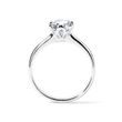 1CT FLOWER DIAMOND ENGAGEMENT RING IN WHITE GOLD - BRILLIANT CUT DIAMOND ENGAGEMENT RINGS - ENGAGEMENT RINGS