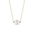 FRESHWATER PEARL NECKLACE IN 14K YELLOW GOLD - PEARL PENDANTS - PEARL JEWELLERY