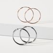 25 MM HOOP EARRINGS IN ROSE GOLD - ROSE GOLD EARRINGS - EARRINGS