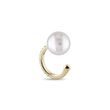 DIAMANTOHRRING AUS GELBGOLD MIT PERLE - EAR CUFFS - OHRRINGE