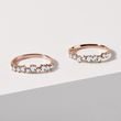 BAGUE DIAMANT EN OR ROSE - ALLIANCES DE MARIAGE FEMMES - ALLIANCES DE MARIAGE