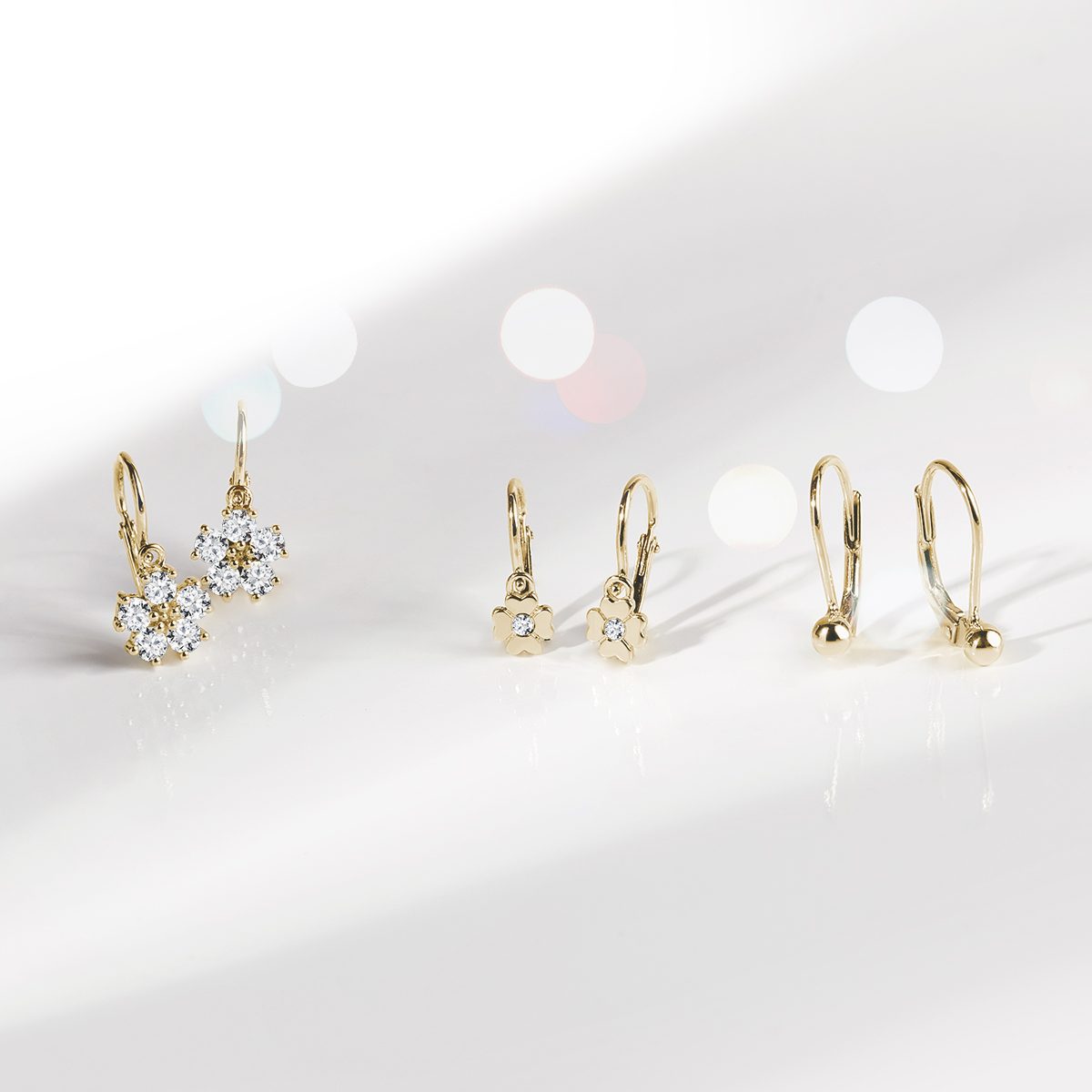 Kinderohrringe aus 14k Gold KLENOTA